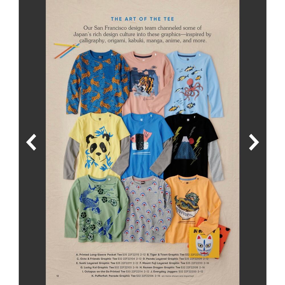 Tea Collection Layered Long Sleeve Graphic Tee - Mount Fuji - Picture 7 of 8